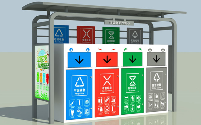 简易型垃圾分类收集站-2